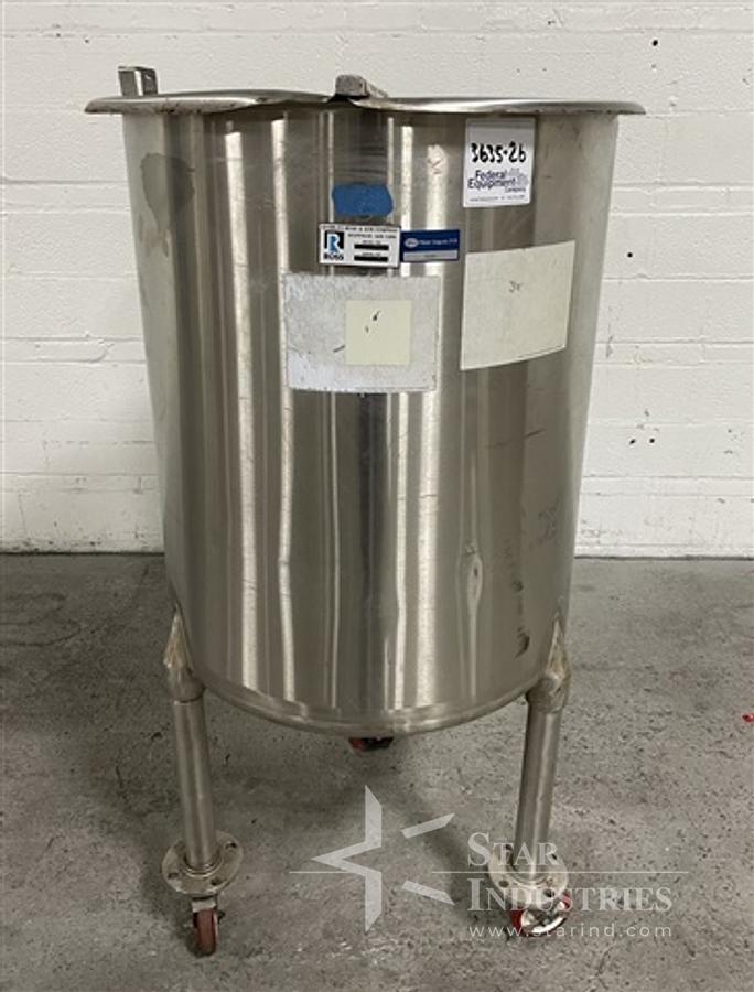Used 100 Gallon Ross Mixing Tank, S/S