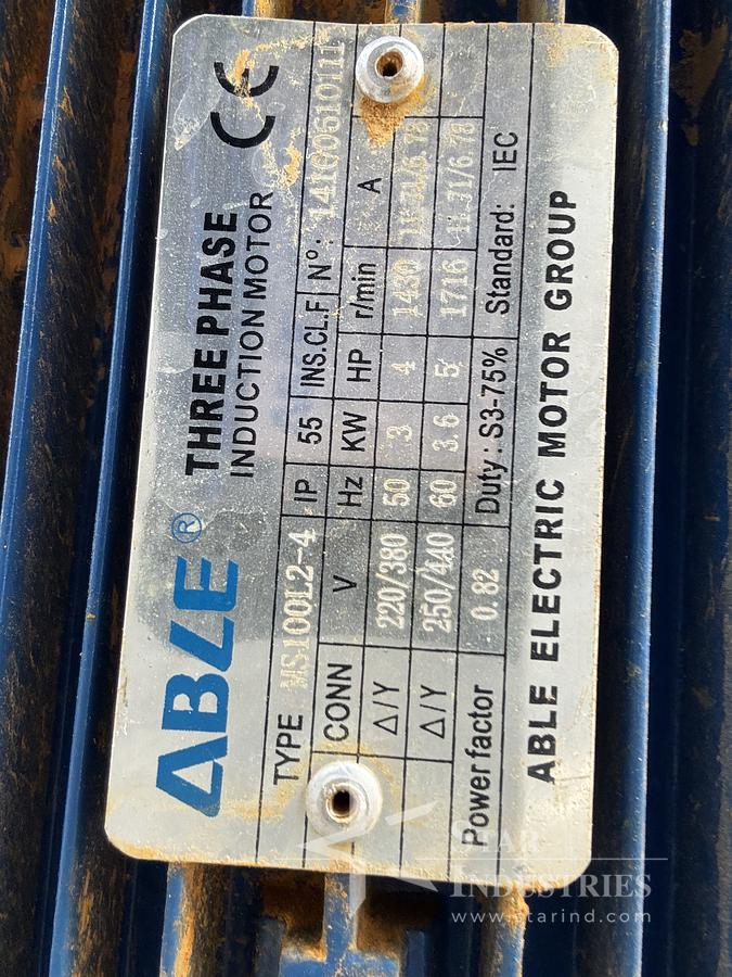 Used Stainless Steel Screw Conveyor, 96'' drop discharge