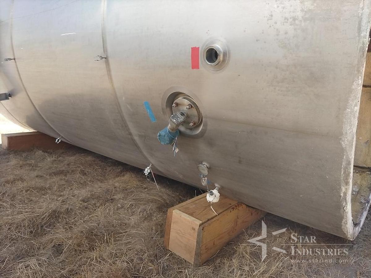 Used INOX-TECH Tank 6,000 Gallon,Vertical Jacketed, Agitated Storage Tank