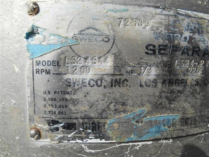Used Sweco 24" 2-deck Separator