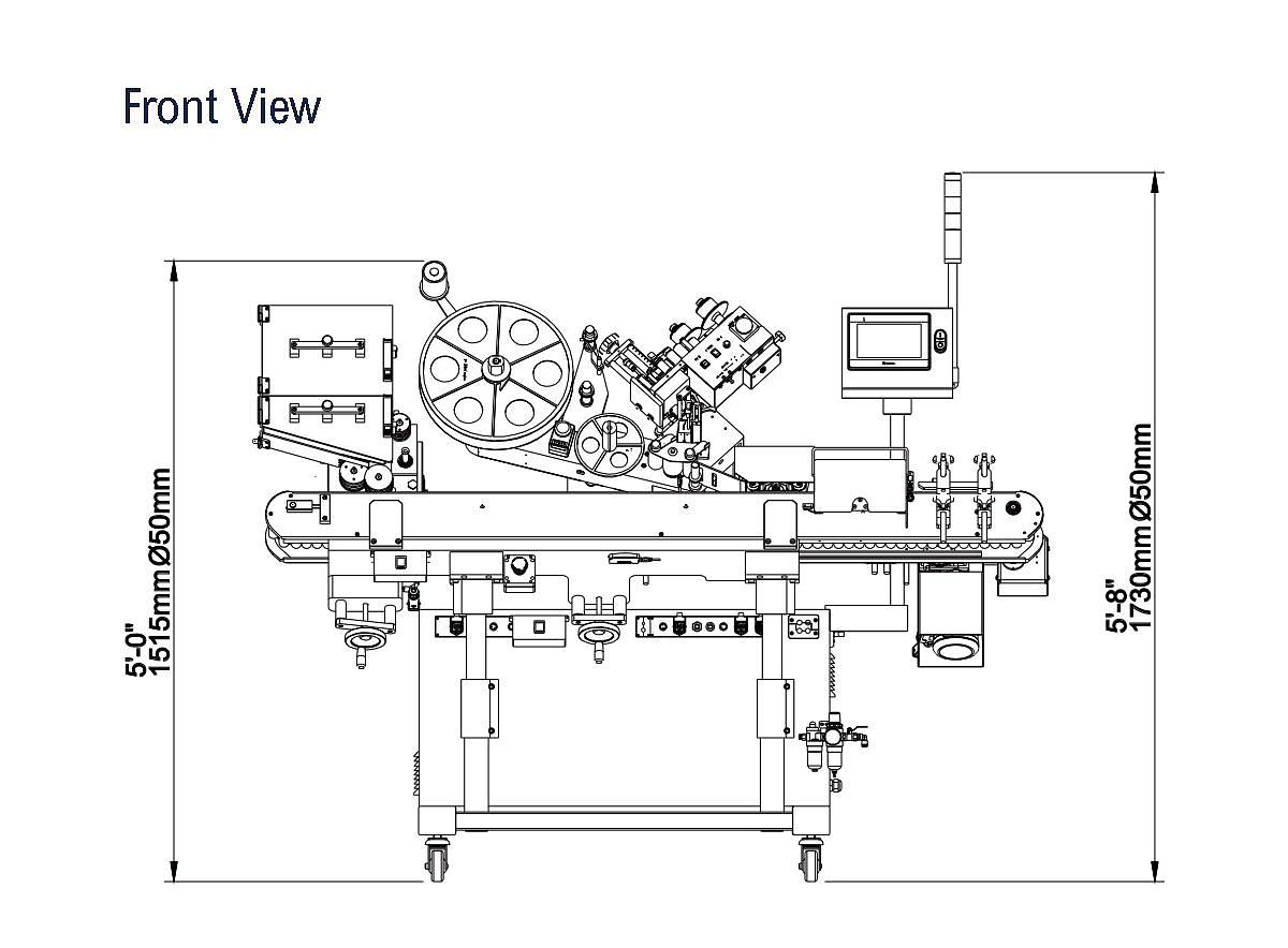 Used HORIZONTAL AMPULE LABELER CVC 350.U2