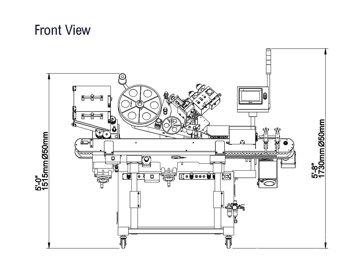 Used HORIZONTAL AMPULE LABELER CVC 350.U2