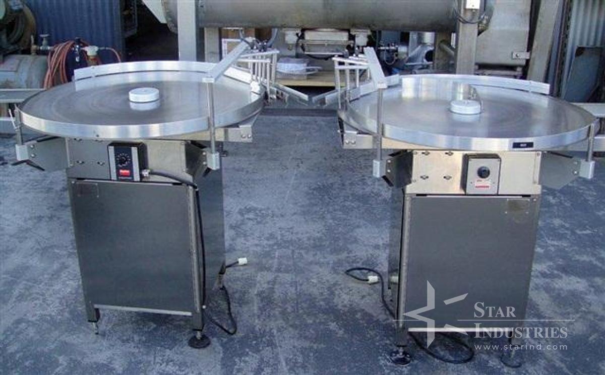 Used 36" stainless steel variable speed Accumulating Table