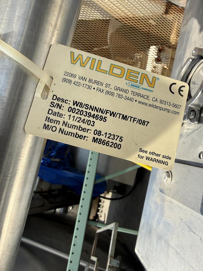 Used Wilden - Air Operated Double Diaphragm Pump(AODD)