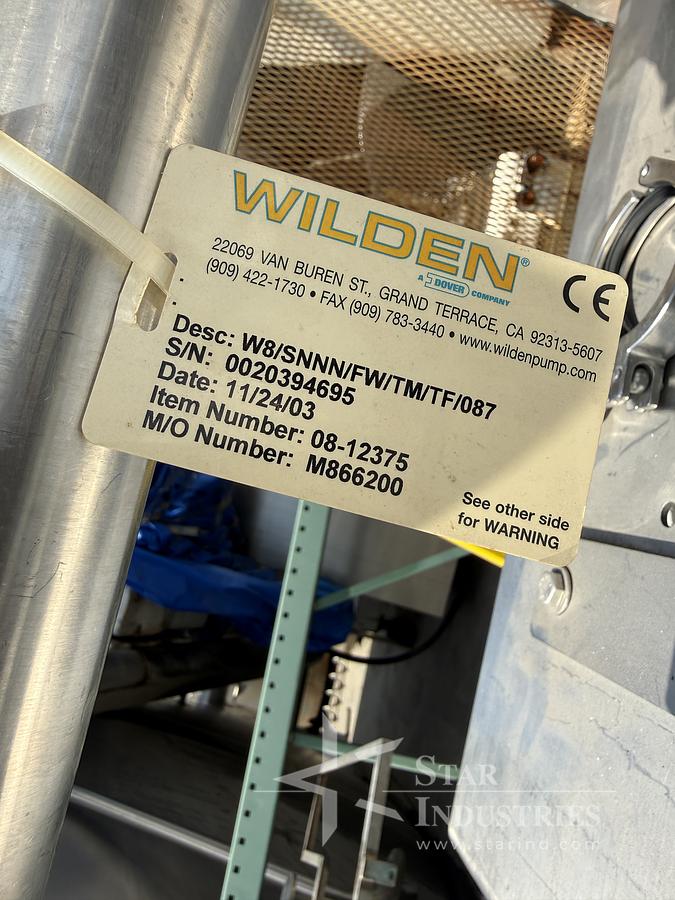 Used Wilden - Air Operated Double Diaphragm Pump(AODD)