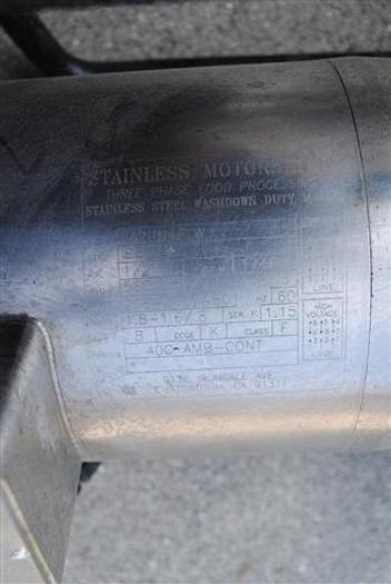 Used Lightnin .5 HP Stainless Steel Vektor Mixer