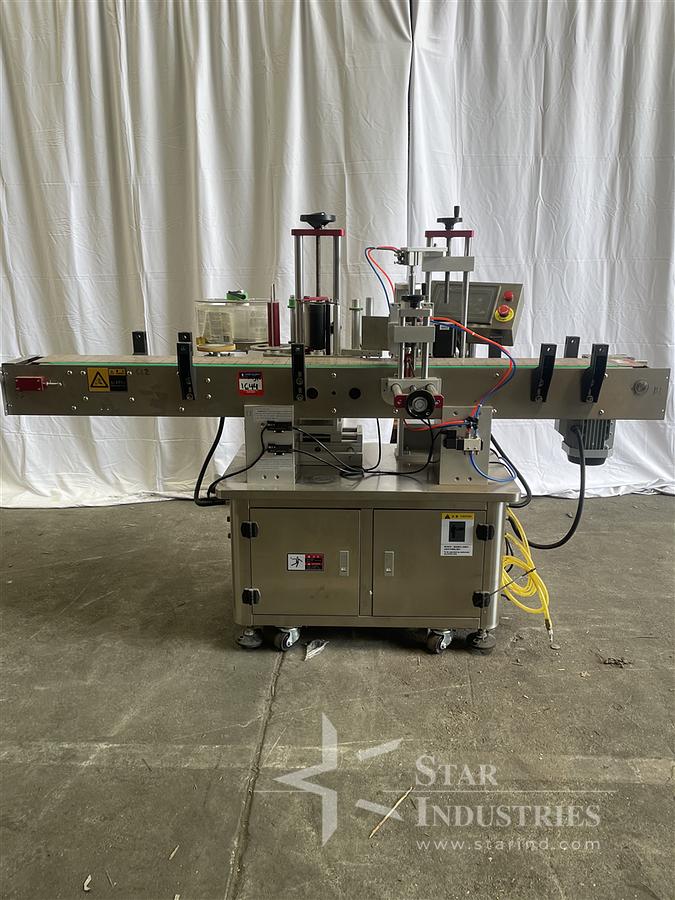 Used Labeler with Conveyor Wrap Labeler