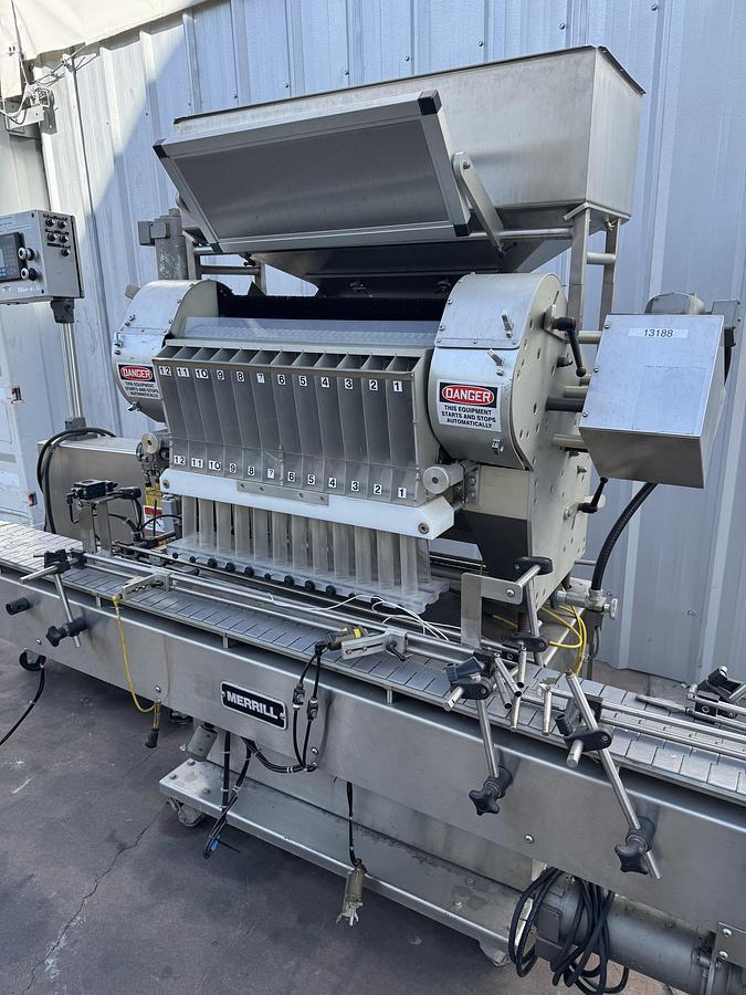 Used Merril Capsule Slot Counter 12 Station