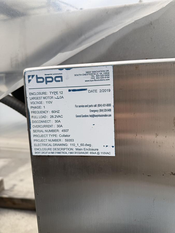 Used Box Taper with Conveyor