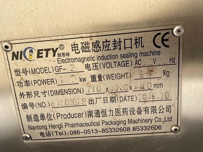 Used Hengli Packaging Nicety Induction Sealer