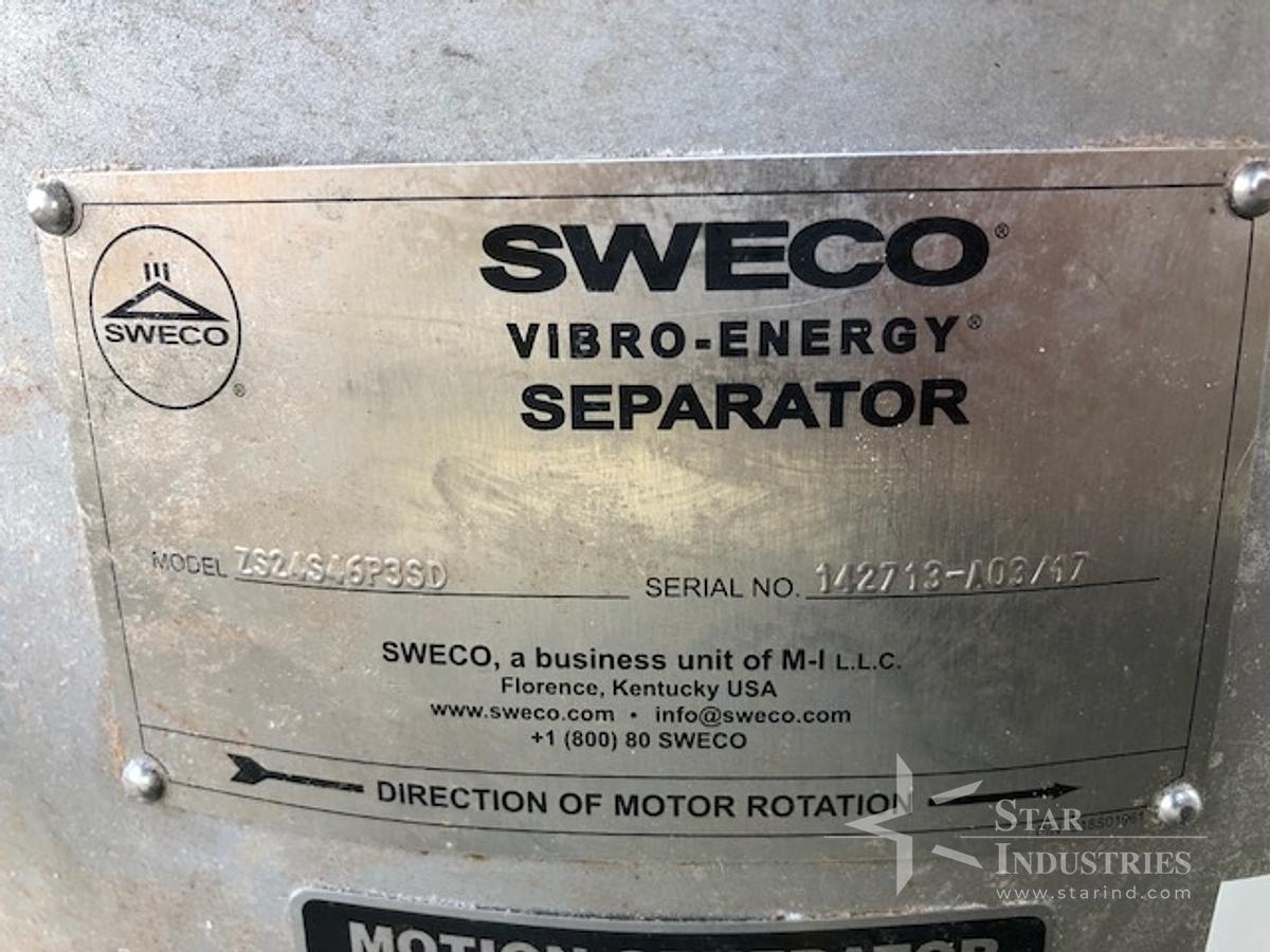 Used 24" Sweco Sifter w/ s.s. Feeder