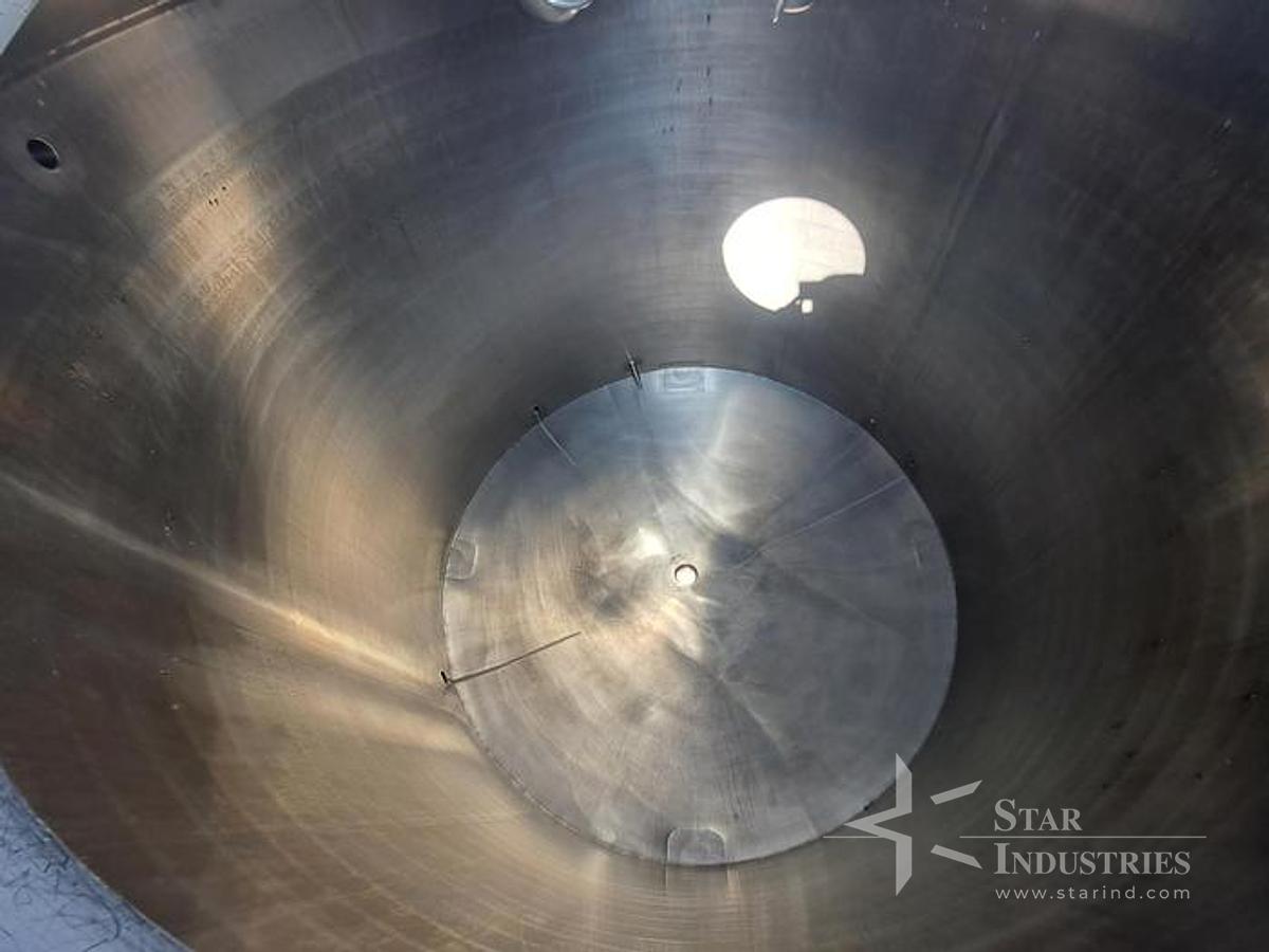 Used Tank, 1,000-Gallon, Stainless Steel, Jacketed, Walker