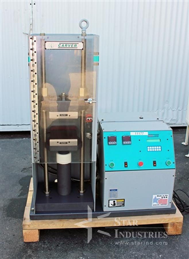 Used Carver 15-ton 2 platen Hydraulic Press