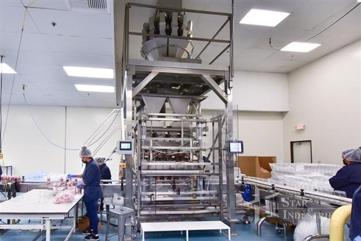 Used Ohlson Linear Gummy Packaging Line with Scale and Bottling System