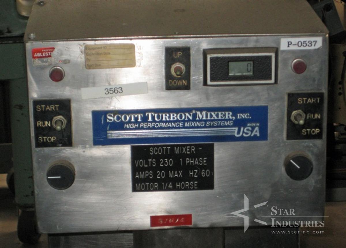 Used Scott Turbon 2 gallon Mixer, Model DM2B2