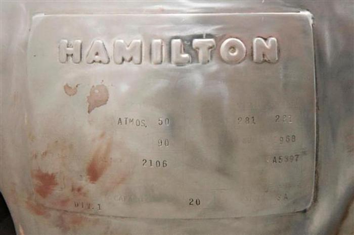Used Hamilton 20 gallon stainless steel jacketed kettle