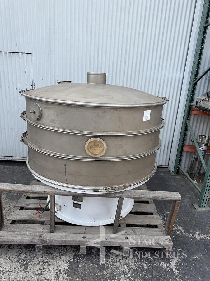 Used Sweco 60" Separator, 3-deck,2 Seperations, carbon steel