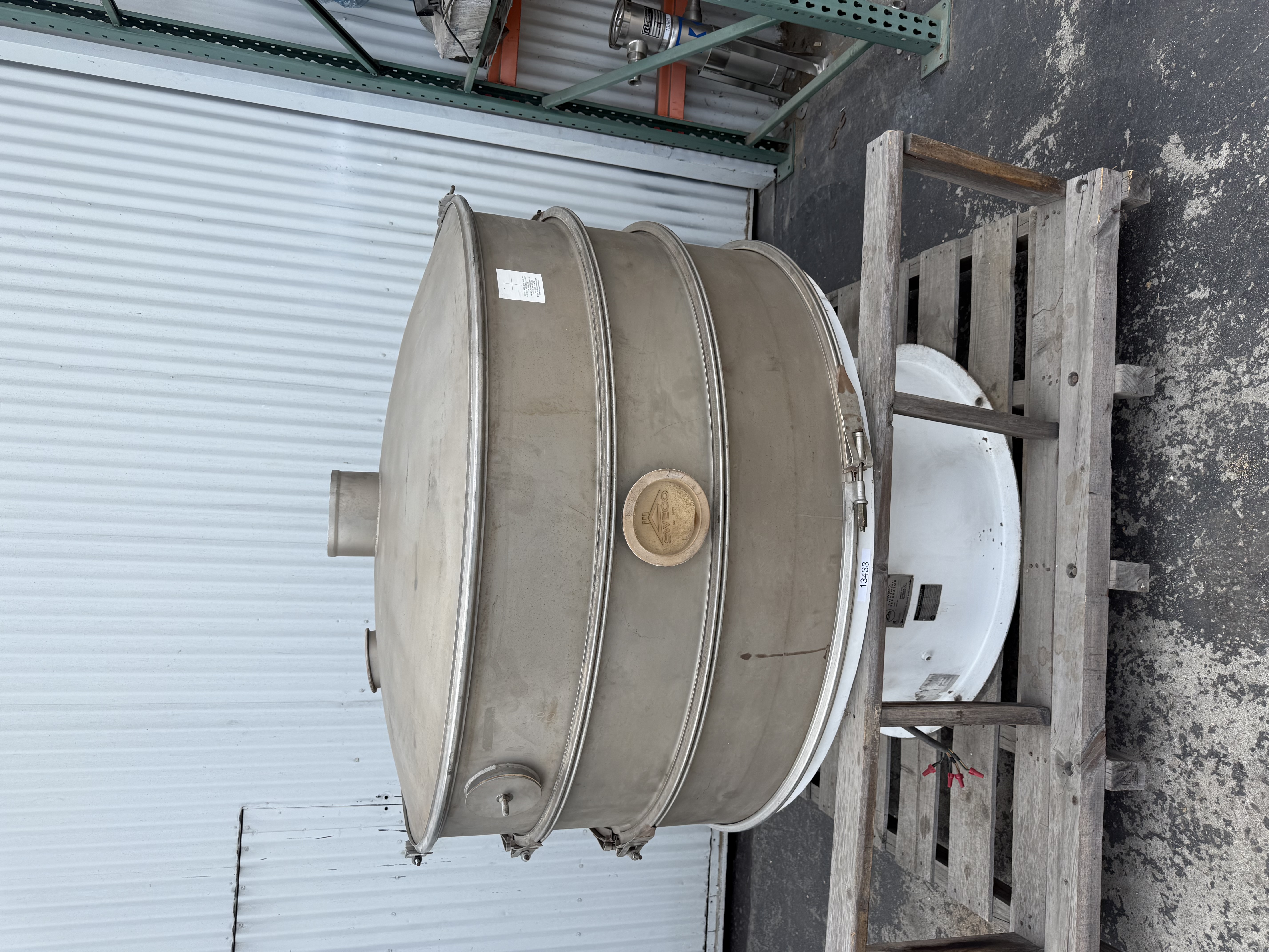 Used Sweco 60" Separator, 3-deck,2 Seperations, carbon steel