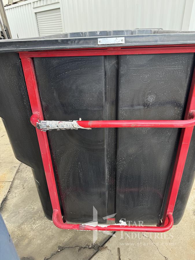 Used RubberMaid Black Plastic Garbage Disposal Bin