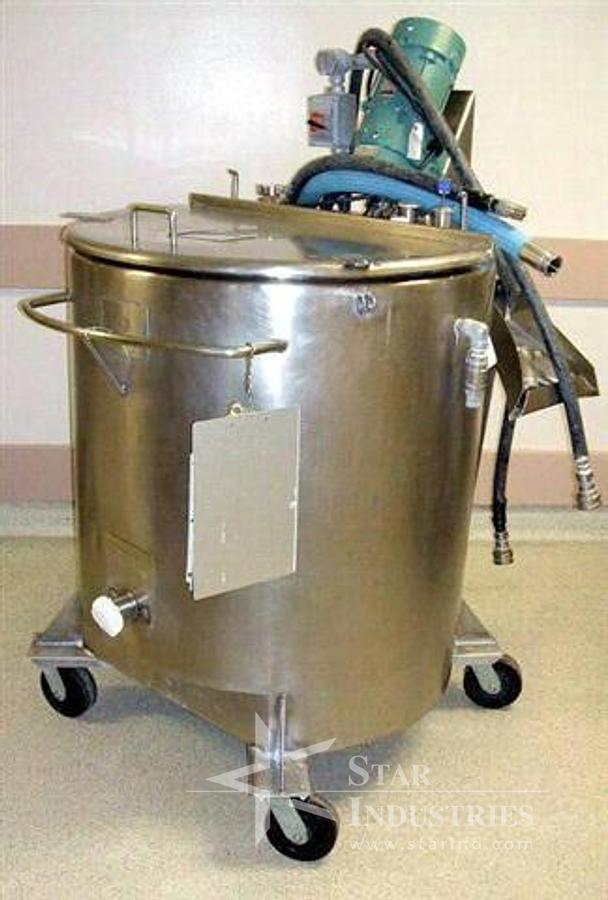 Used 125 gallon Vulcan Jacketed Mixer w/ Lightnin Mixer-jacket ruptured