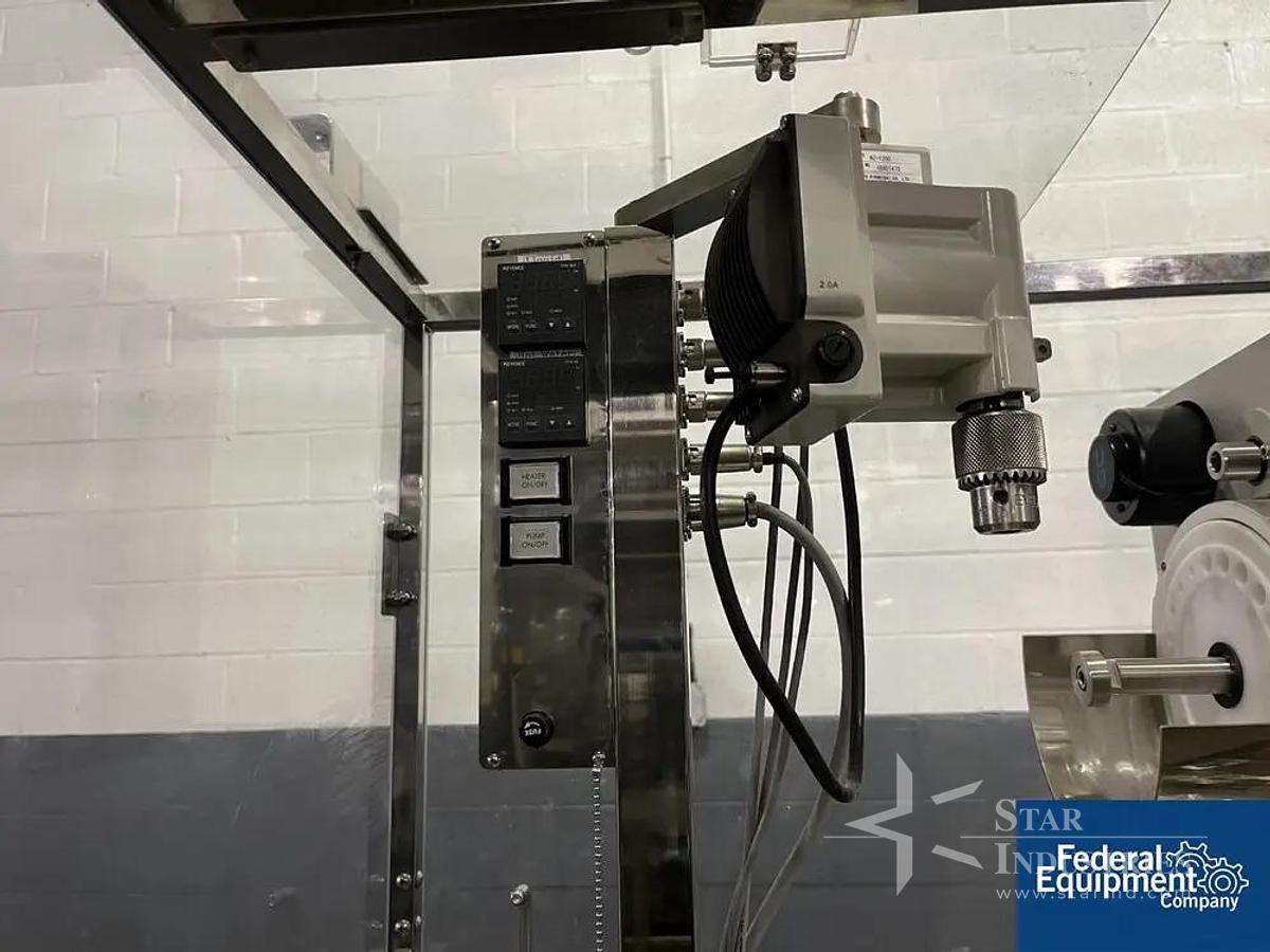 Used Tote System bin blender, stainless steel construction, includes (2) 8 cu ft stainless steel bins