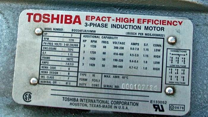 Used Busch Vacuum Pump