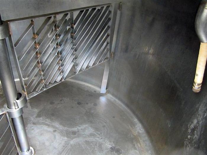 Used Twin 750 gallon jacketed Tanks on Mezzanine
