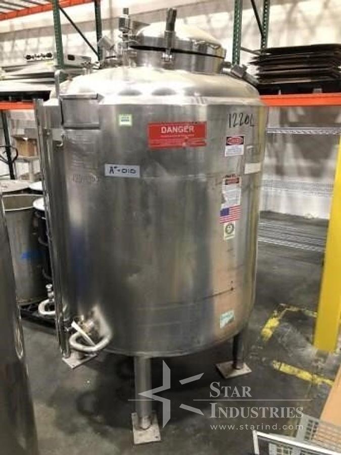 Used 1,220 liter DCI S.S. Jacketed Tank/Reactor