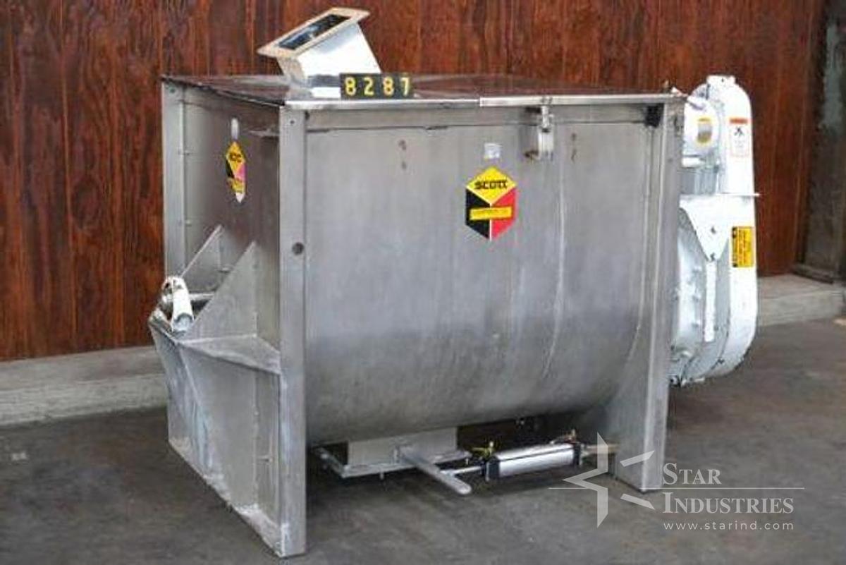 Used 50 c.f. S.S. Scott Equipment Ribbon Blender