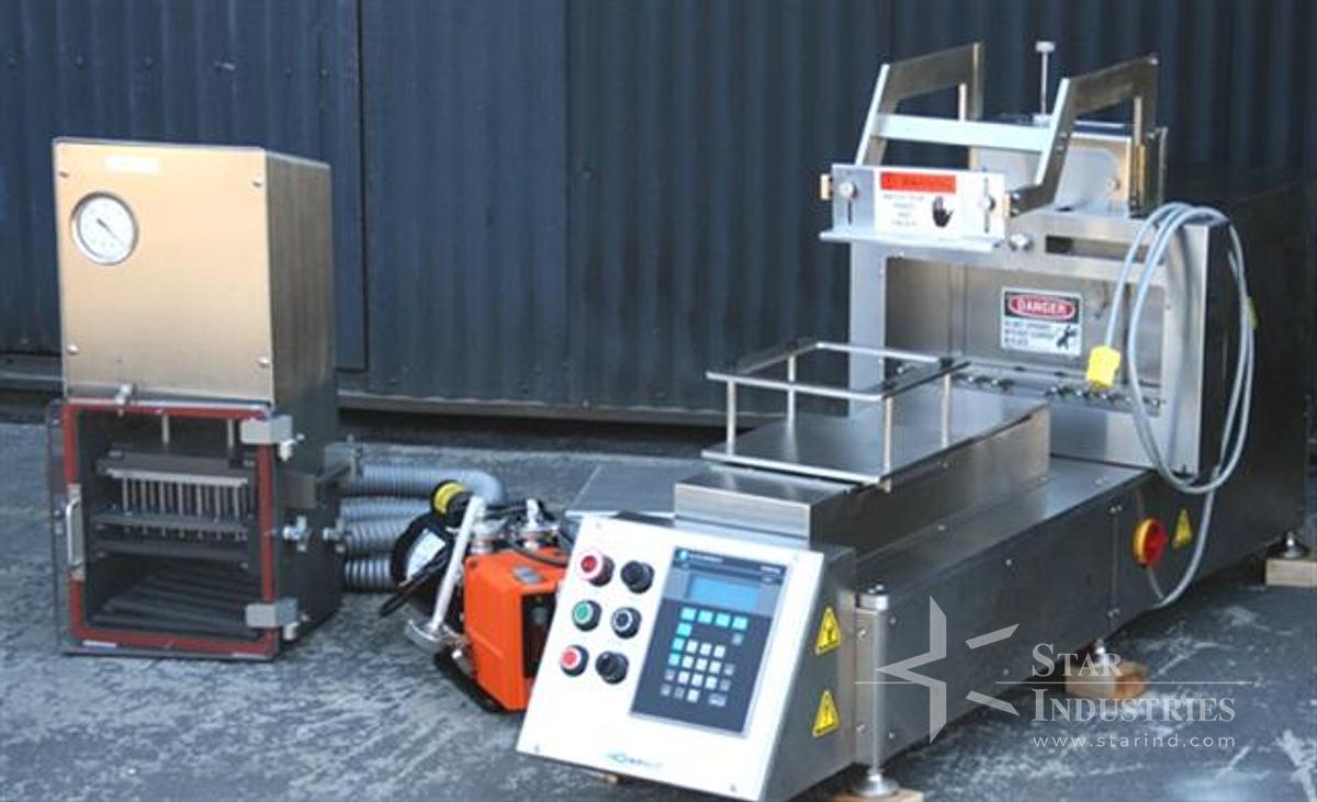 Used Cozzoli High-Pack F329 Syringe Filler w/ Stopperer and Vacuum Pump