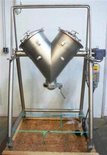 Used HB Metal Manufacturing 2 c.f. s.s. V-blender