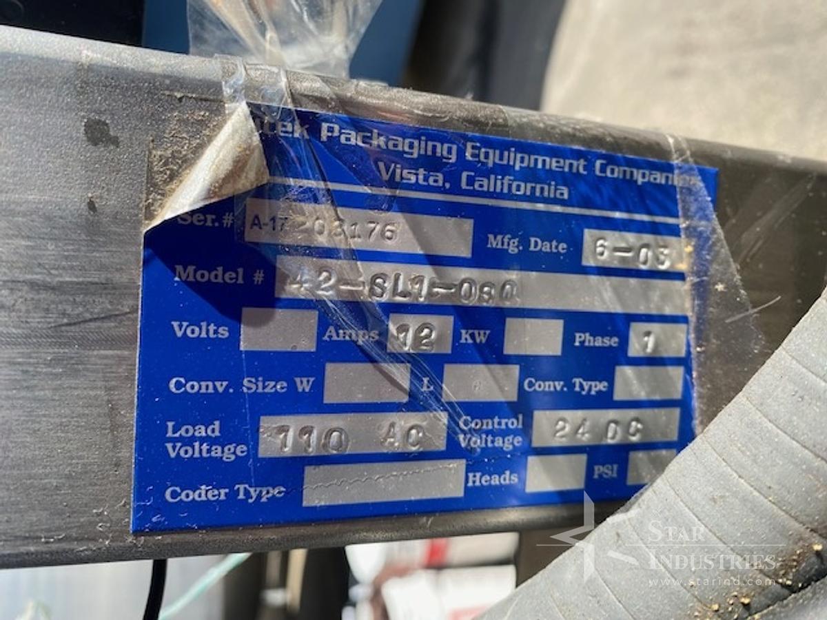 Used Labelette Accutek Model 42-SL1-090 Shrink Sleeve Labeler