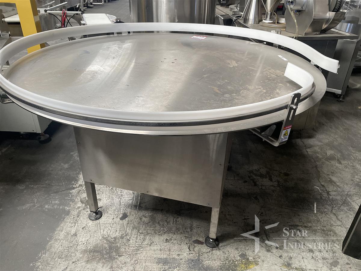 Used 60'' Stainless Steel Accumulating Table