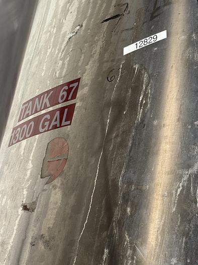 Used Tank, 1,300 Gallon, 316 Stainless Steel, Dish Bottom, JV Northwest