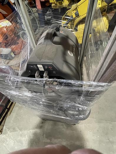 Used FANUC ARCMATE 120iC/10L MIG WELDING CELL WITH 2 AXIS 10' LONG DROP CENTER TRUNNION W/ROTARY CNC TABLE