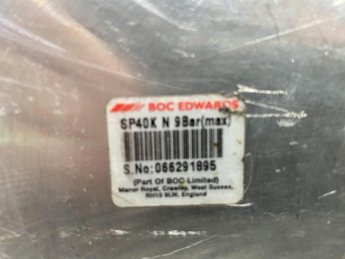 Used Edwards SP40K N 9Bar Speedivalve Diaphragm Valve w/ Gaskets and Clamps