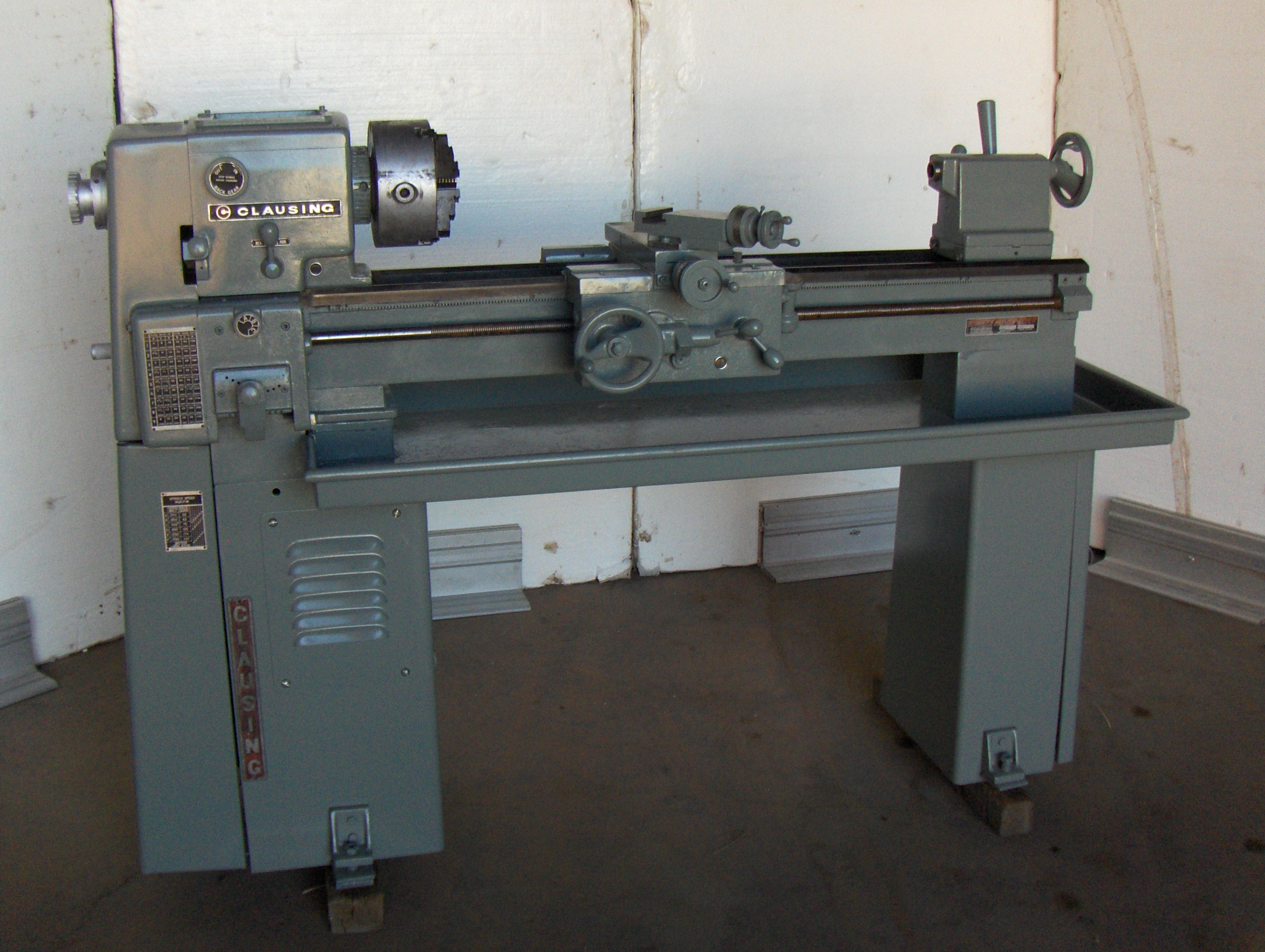 Used 12 in. x 36 in. Clausing Toolroom Lathe