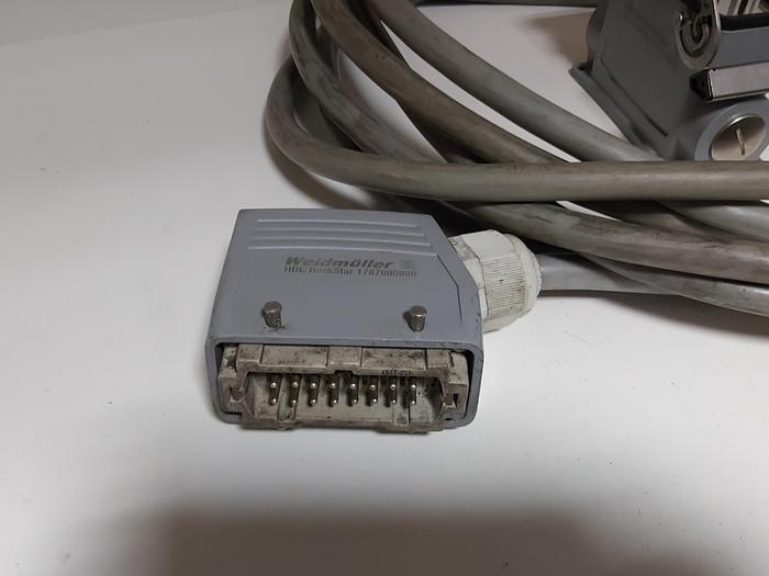 Gebraucht 8m Kabel mit 2 Industrie Steckverbinder, 16p, Weidmüller gebraucht