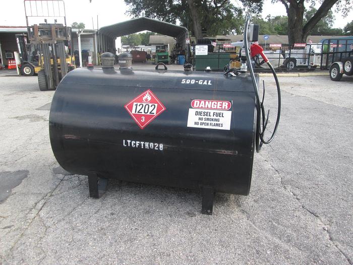 Used 500 Gallon Double Wall Diesel Fuel Tank With Pump