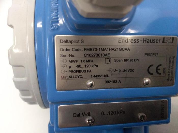 Füllstandsensor Deltapilot S, FBM70-1MA1HA21GCAA, Endress und Hauser, Eex, neuwertig