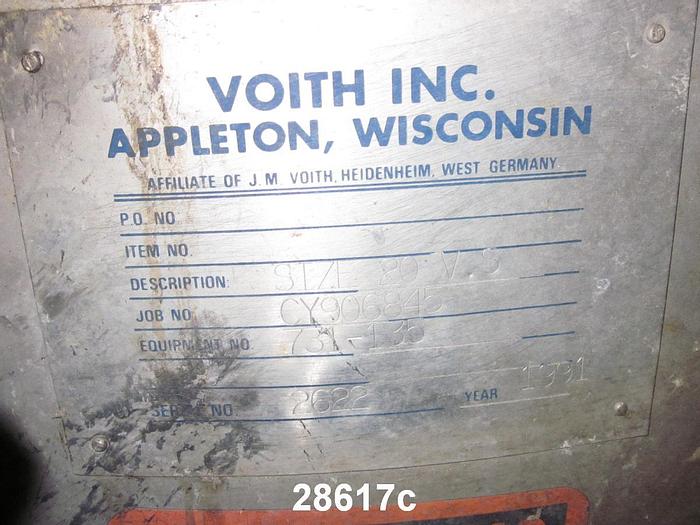 Used Voith VS20 Pressure Screen with Motor Mount #28617