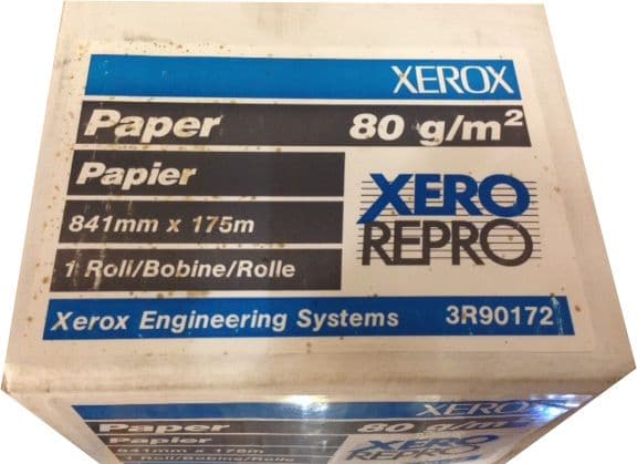 3R90172 Xerox A0 Premium High Quality Paper Roll 841mm x 175m 80g/m2