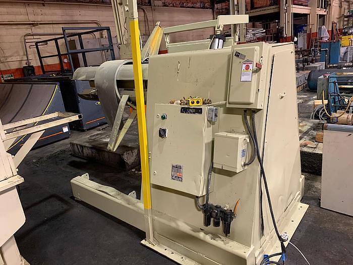 Used 54" Wide x .160 INTERNATIONAL CONTROLS FEEDER & STRAIGHTENER COMINATION