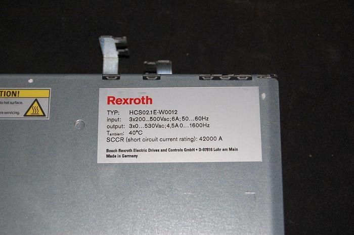 Used Rexroth HCS02.1E-W0012 HCS02.1E-W0012-A-03-NNNN 7450000108153