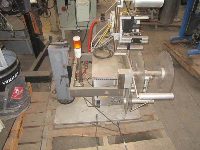 Used Labeler, GEI, Tamp Type, 4" X 4" Label #S734900