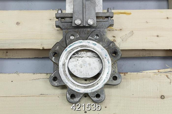 Used Fabri-Valve 4" Hand Operated Knife Gate Valve #42153