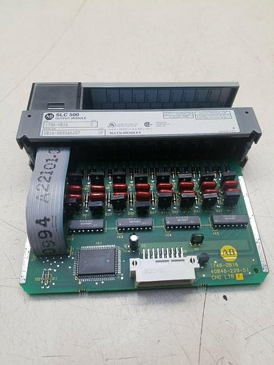 Used AB 1746-OB16 Ser C OutPut Module