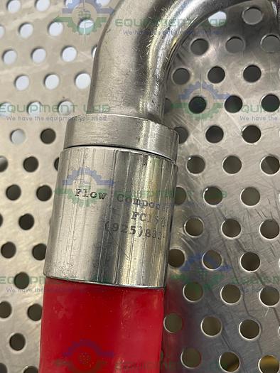 Used Sani Tech  STHT-W-1000 Silicone Hose w/ 1" Elbow Sanitary Fitting