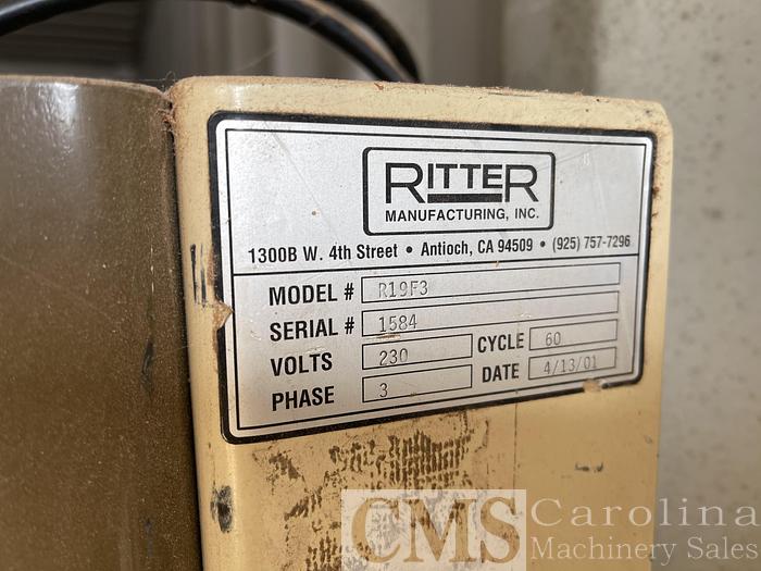 Used 2001 Ritter R19F3 Boring Machine
