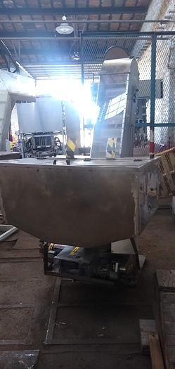 Used Stainless Feed Hopper 10.5" w x 81h